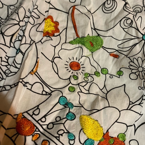 NWOT Sunny Leigh skirt with embroidery flowers. Measurements added - Picture 5 of 14